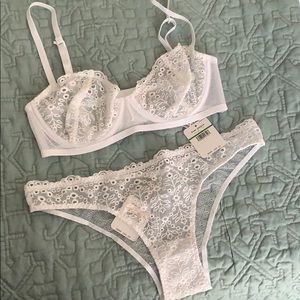 Free People St Tropez bra and panties set